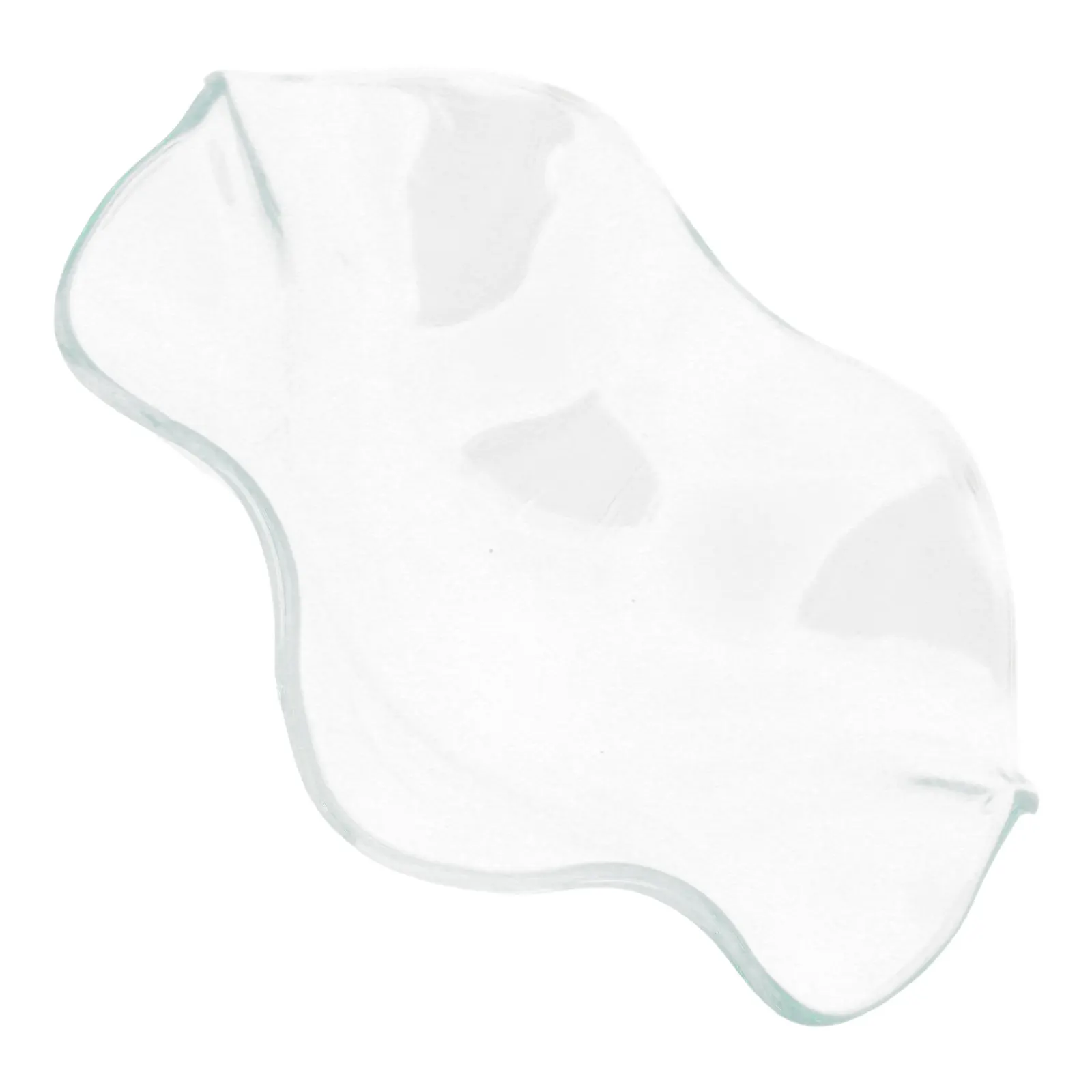 Small Transparent Wavy Essential Oil Melting Dish 115Mm Glass Wax Warmer Tray Aromatherapy Burner Replacement Dish