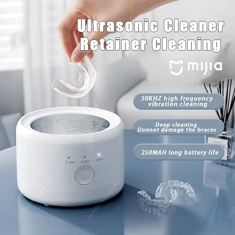 Electric Braces Box Cleaning Box Multi-function Invisible Retainer Denture Cleaning Machine Jewelry Orthodontic Cleaner