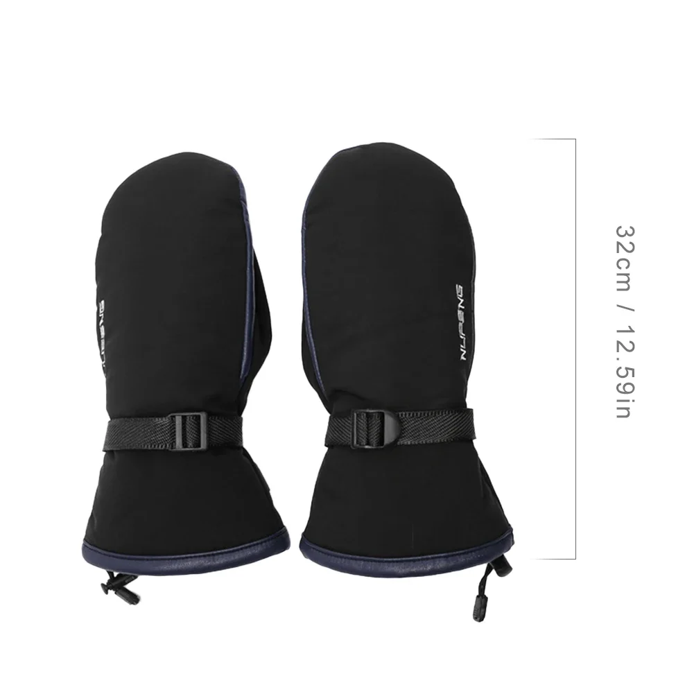 1 Pair Electric Heating Gloves Winter Hand Warmer Thermal Gloves Waterproof Heated Mittens for Outdoor Cycling Motorcycle Skiing