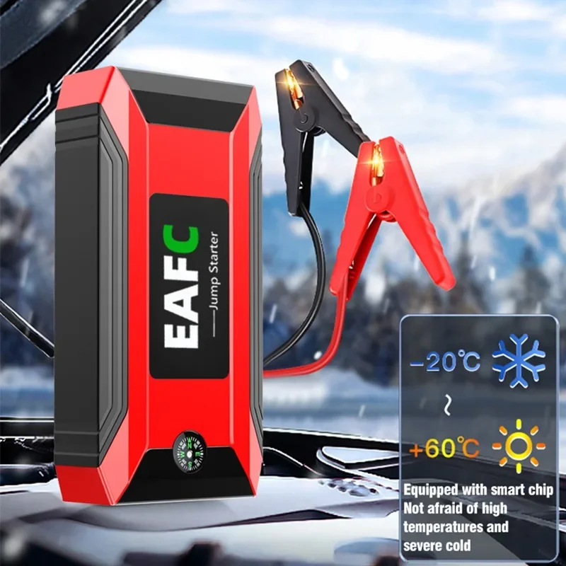 1200/600A Jump Starter Emergency Car Jump starter Battery Power Bank Auto Booster Peak Amper for All Gas and Diesel