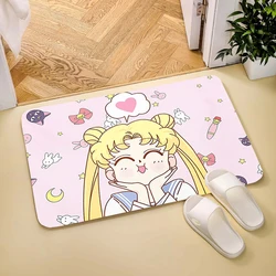 Living Room Rugs Sailor Moon Kitchen Rug Doormat Entrance Door Floor Mat Carpets Balcony Home Foot Carpet Prayer Mats Bath House