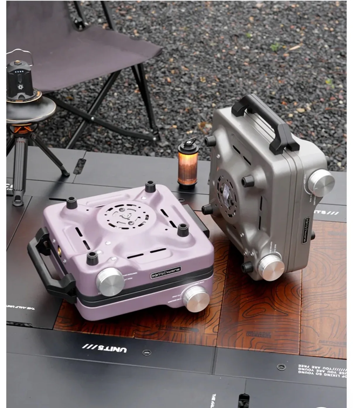 TL Foldable Lightweight Automatic Windproof Portable Explosion-Proof Split Double Burner Gas Stove All Seasons High Camping