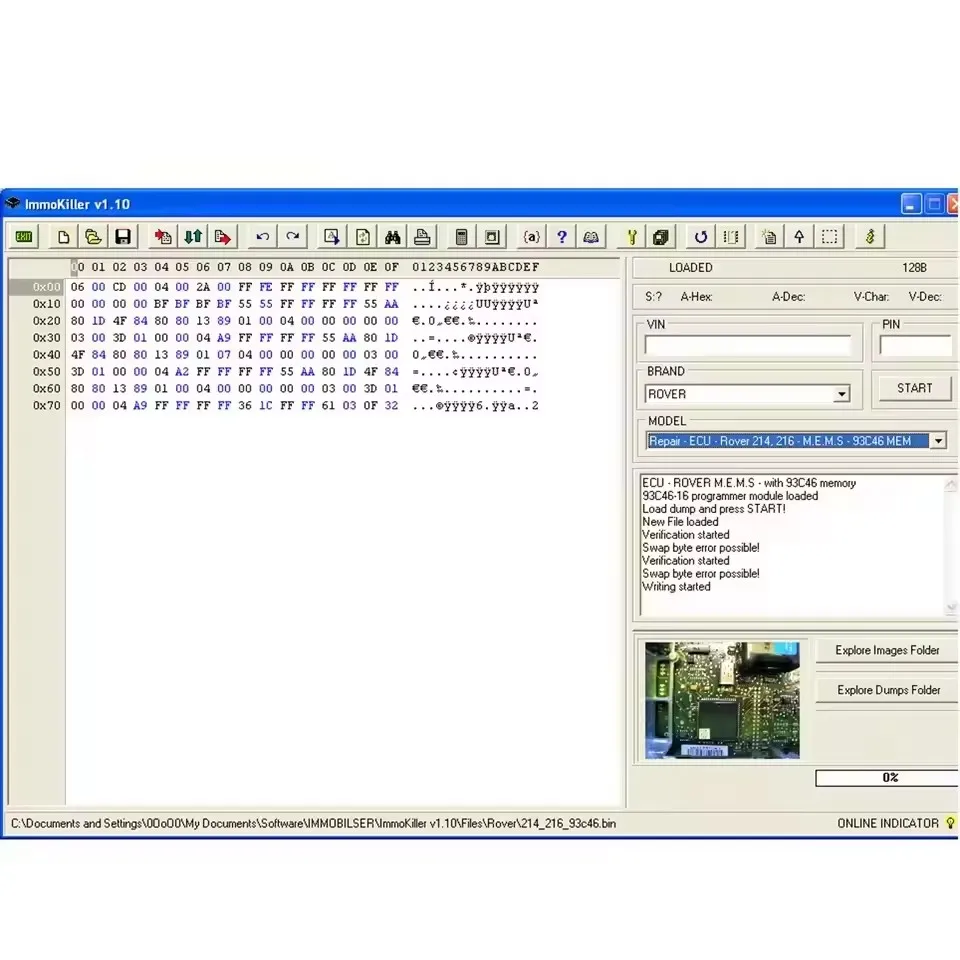 ImmoKiller V1.10 ECU Programmer Tool Car Repair Immobilizer Passing Software V1.1 for Auto Repair Immobilizer Tool