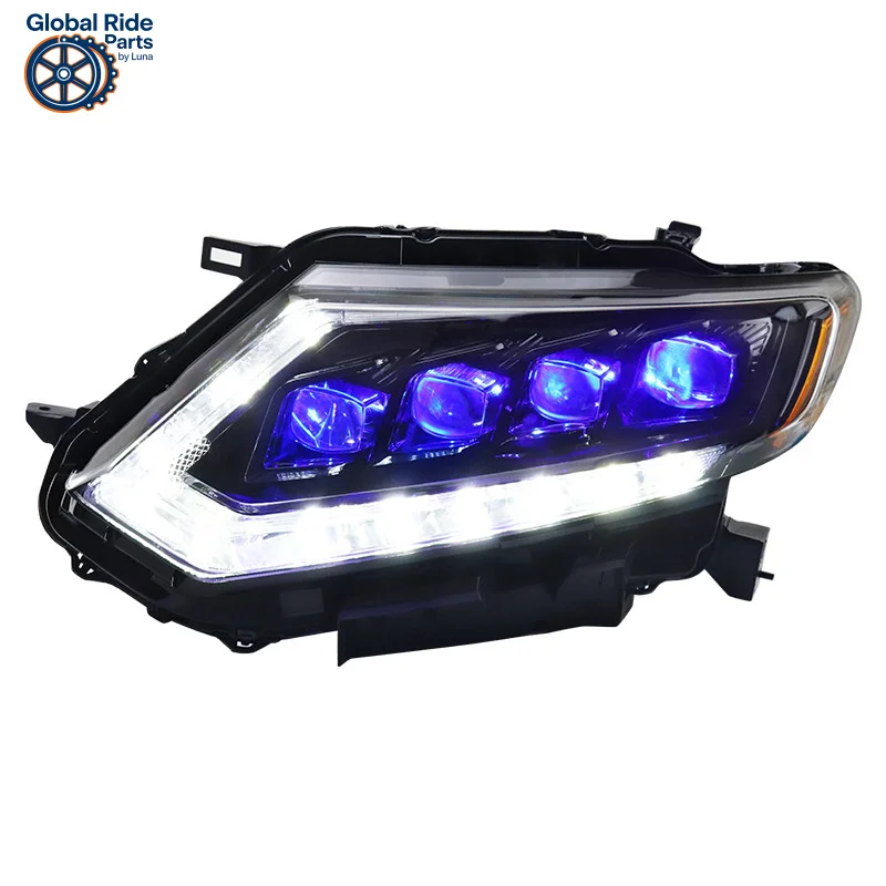 

Подходит для модели 14-16, модифицированные полностью светодиодные дневные ходовые указатели поворота с проточной водой, новые фары X-Trail в сборе