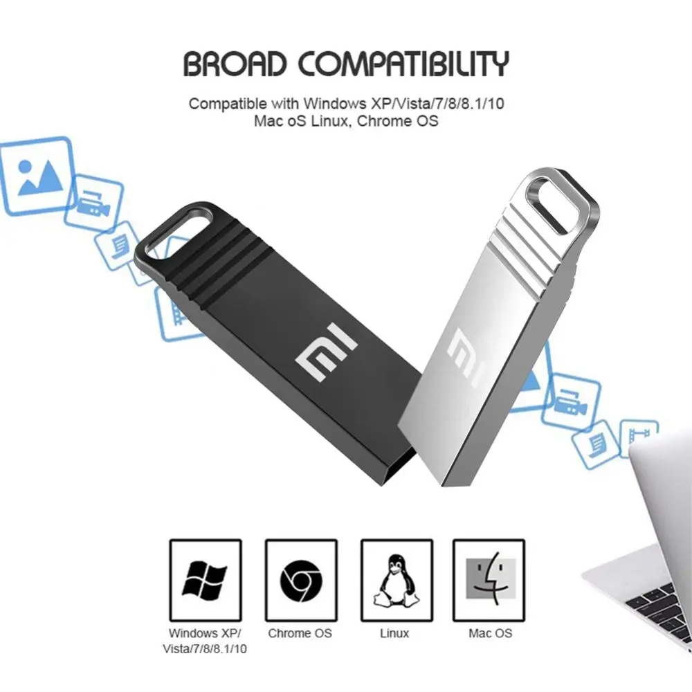 Xiaomi-Memoria Usb 3,0 de alta velocidad, Pendrive de Metal para Pc, 2tb, 1tb, 3,0, 512gb