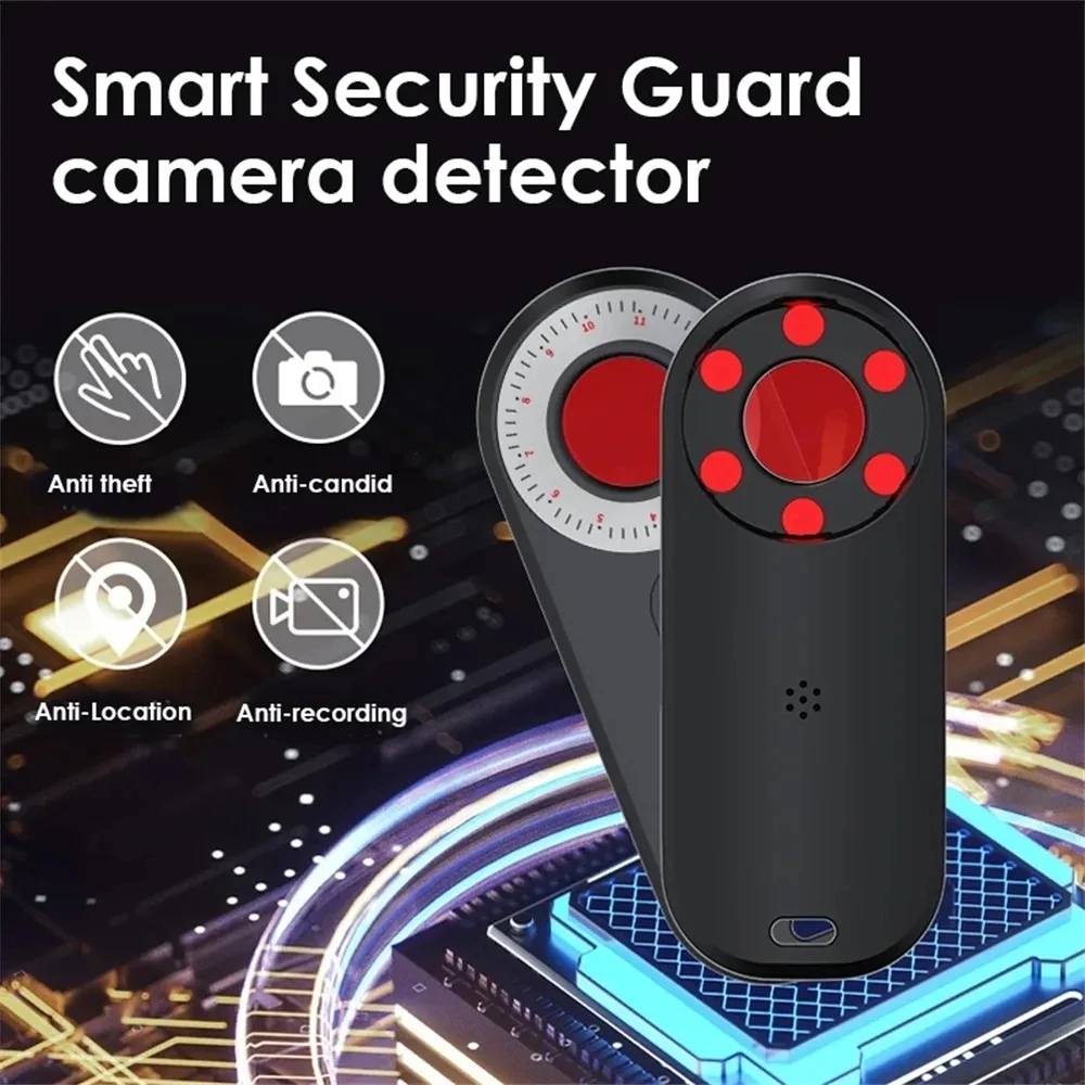 RF Signal Hidden Camera Detector Anti Spy Candid Pinhole Camara Magnetic GPS Locator Wireless Audio GSM Bug Finder WiFi Scanner