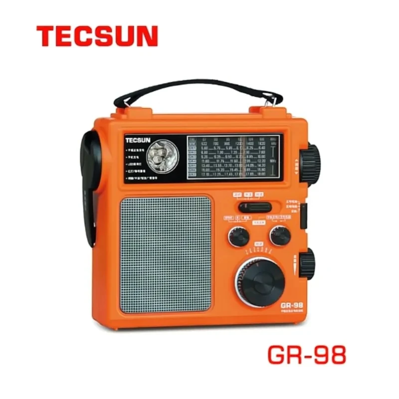 Tecsun GR-98 Radio DSP FM Medium Wave Shortwave Pointer Hand Crank Power Generation Home Emergency Radio Tecsun GR98