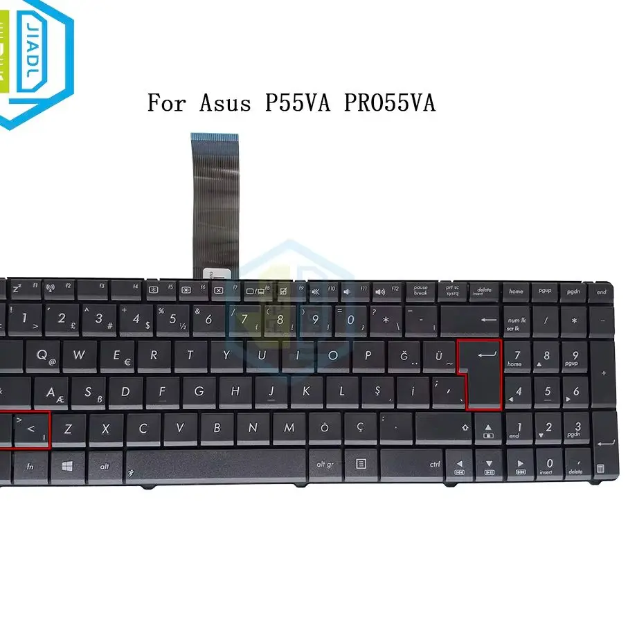 Replacement Turkish Laptop Keyboard Fit Asus P55 Series P55V P55VA PRO55VA 0KNB0‑6270RU00 6270TU00 Notebook Spare Accessory