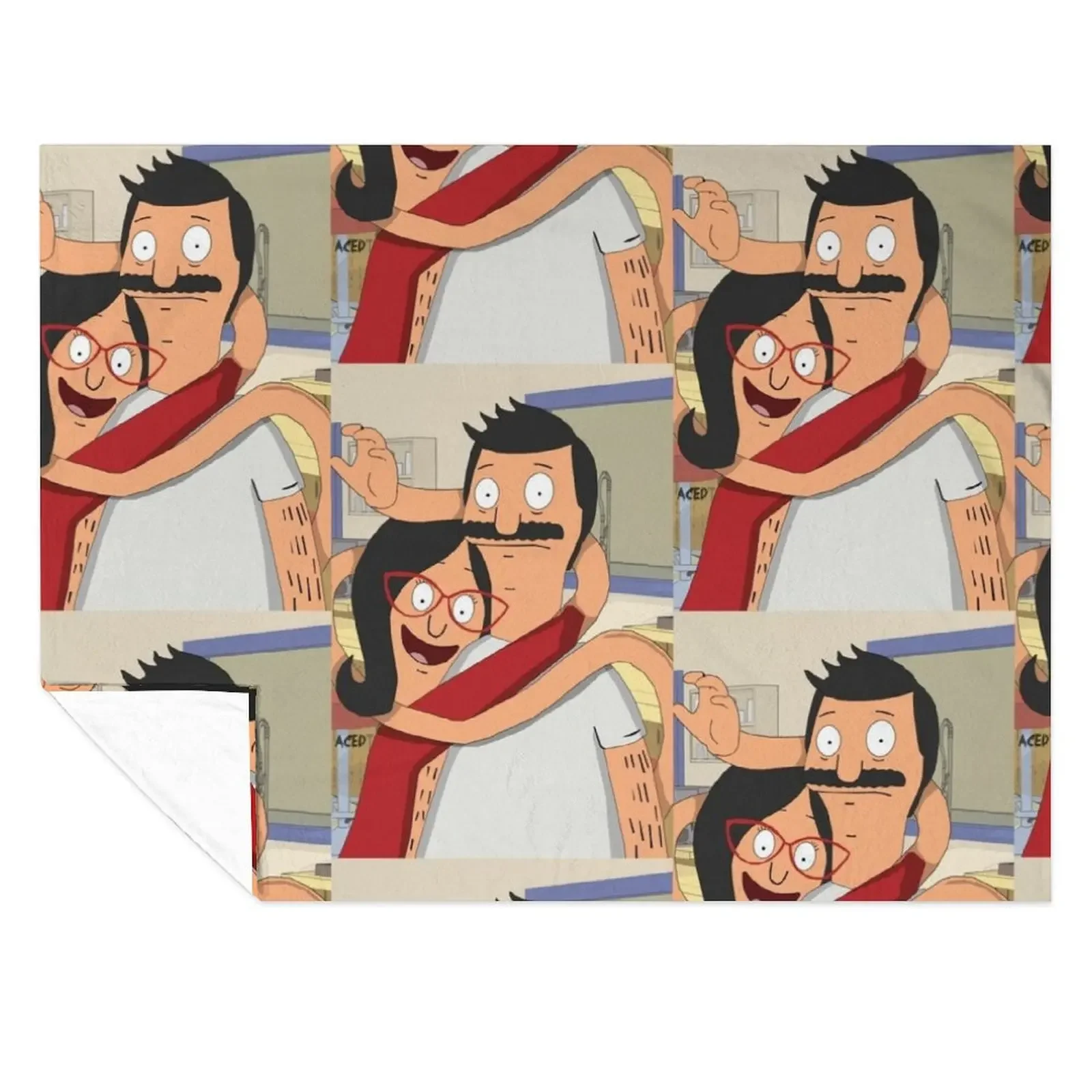 

bobs twisted arms Throw Blanket Flannel Fabric Decorative Throw Large Sofa Blankets