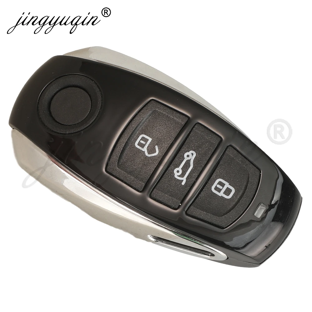 jingyuqin 1/5pcs Remote Car Key Shell For VW Volkswagen Touareg 2010-2019 3/4 Buttons Smart Keyless Fob Case