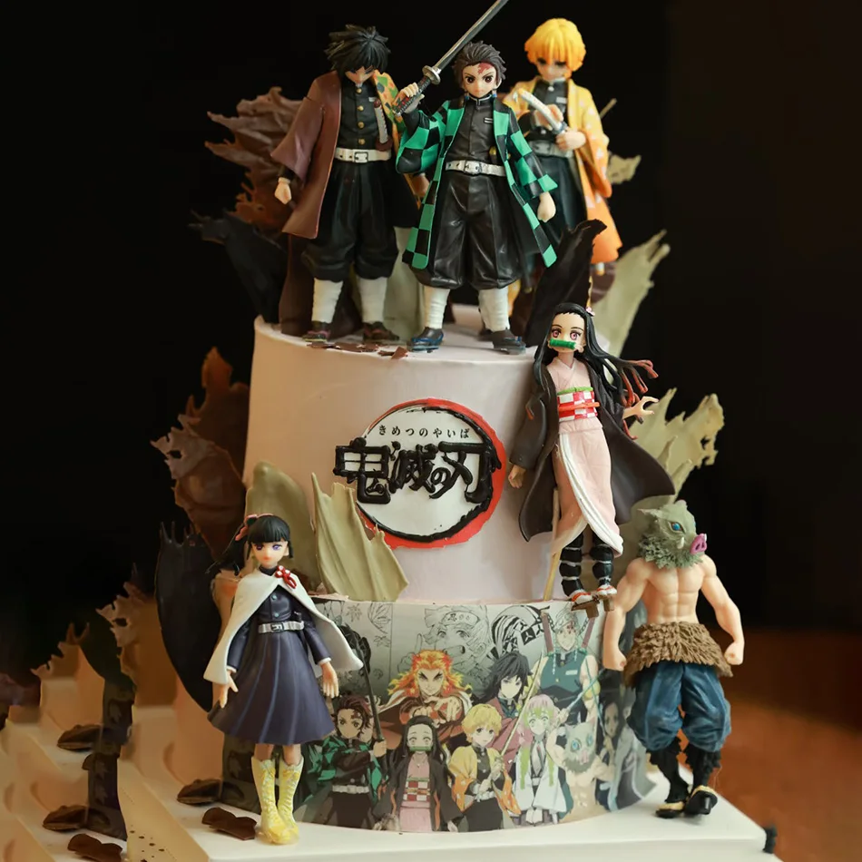 Anime Demon Slayer Figur Kamado Tanjirou Nezuko Actionfiguren Modell Spielzeug Zenitsu Figurine Inosuke Kimetsu No Yaiba Figura