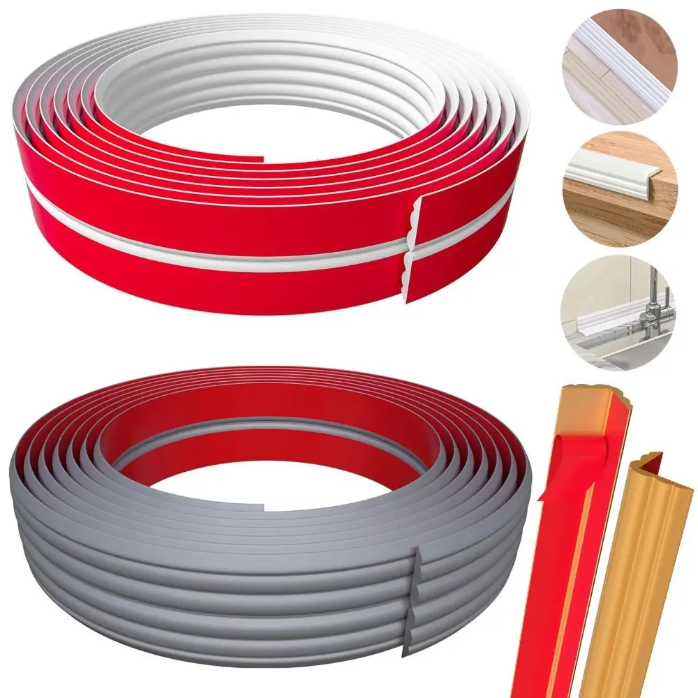 

High Quality Self Adhesive Wall Corner Protector Flexible 1m Corner Trim Moulding Peel and Stick Edge Guards Inside Outside