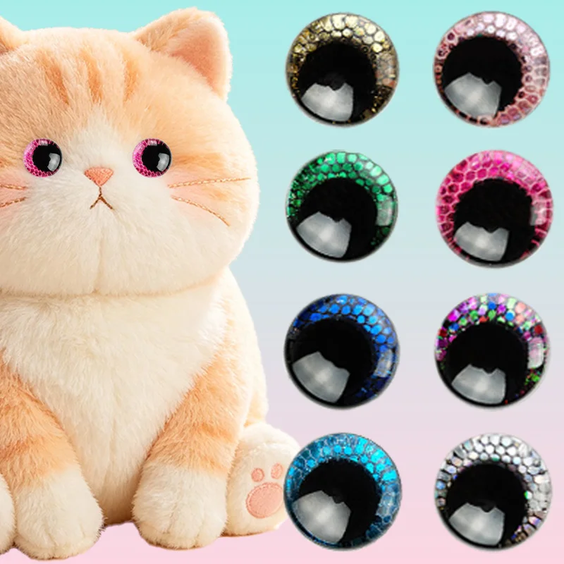 56 Pieces of Doll Eye Accessories Including Mesh Pads, Washers, Colorful Eyes, Toy Eyes, Crochet Plush Eyes, for Plush Dolls, Doll Making, and Crafts