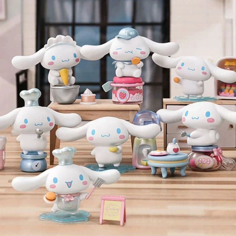 

MINISO Big Ear Dog Cooking Cottage Series Blind Box Decoration Sanrio Blind Box Girl Cinnamoroll Babycinnamoroll