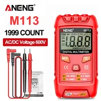 ANENG M113 1999 Counts Inteligent Mini Multimeter Digital AC/DC Voltage Meter Ohm NCV Electricity Tools Measuring Instruments