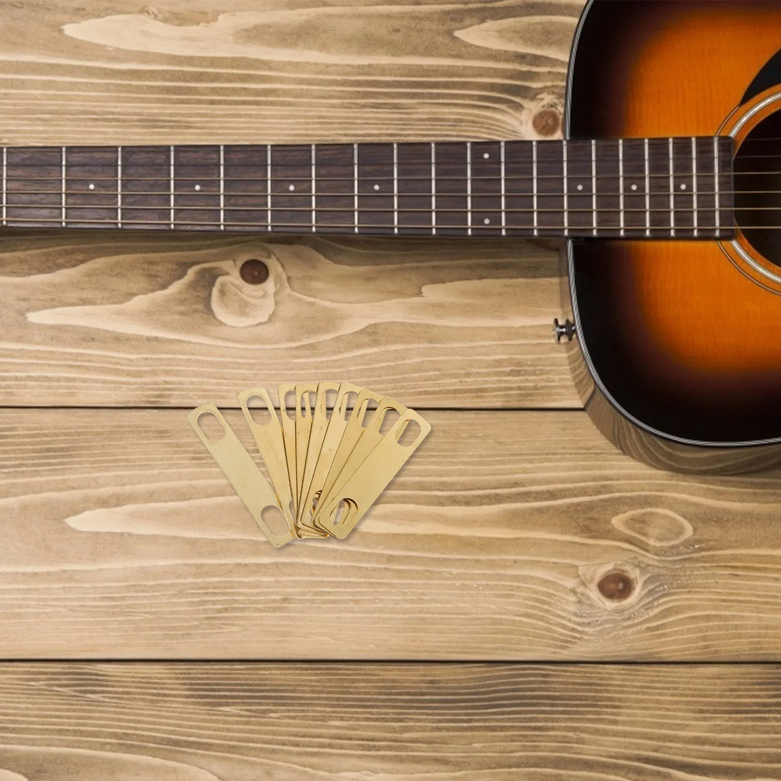 

10Pcs Efficient Electric Guitar Neck Shim Heightening Gasket with Durable Guitar Parts Accessories