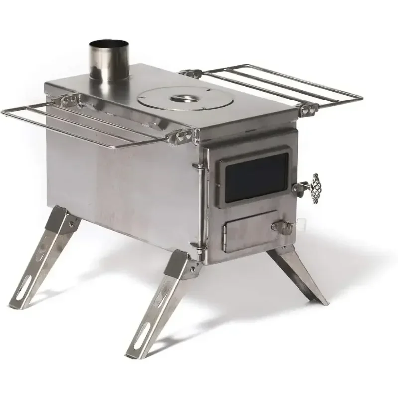 

Medium Tent Stove Tiny Portable Wood Burning Stove for Tents Shelters Camping Precision Stainless Steel Construction