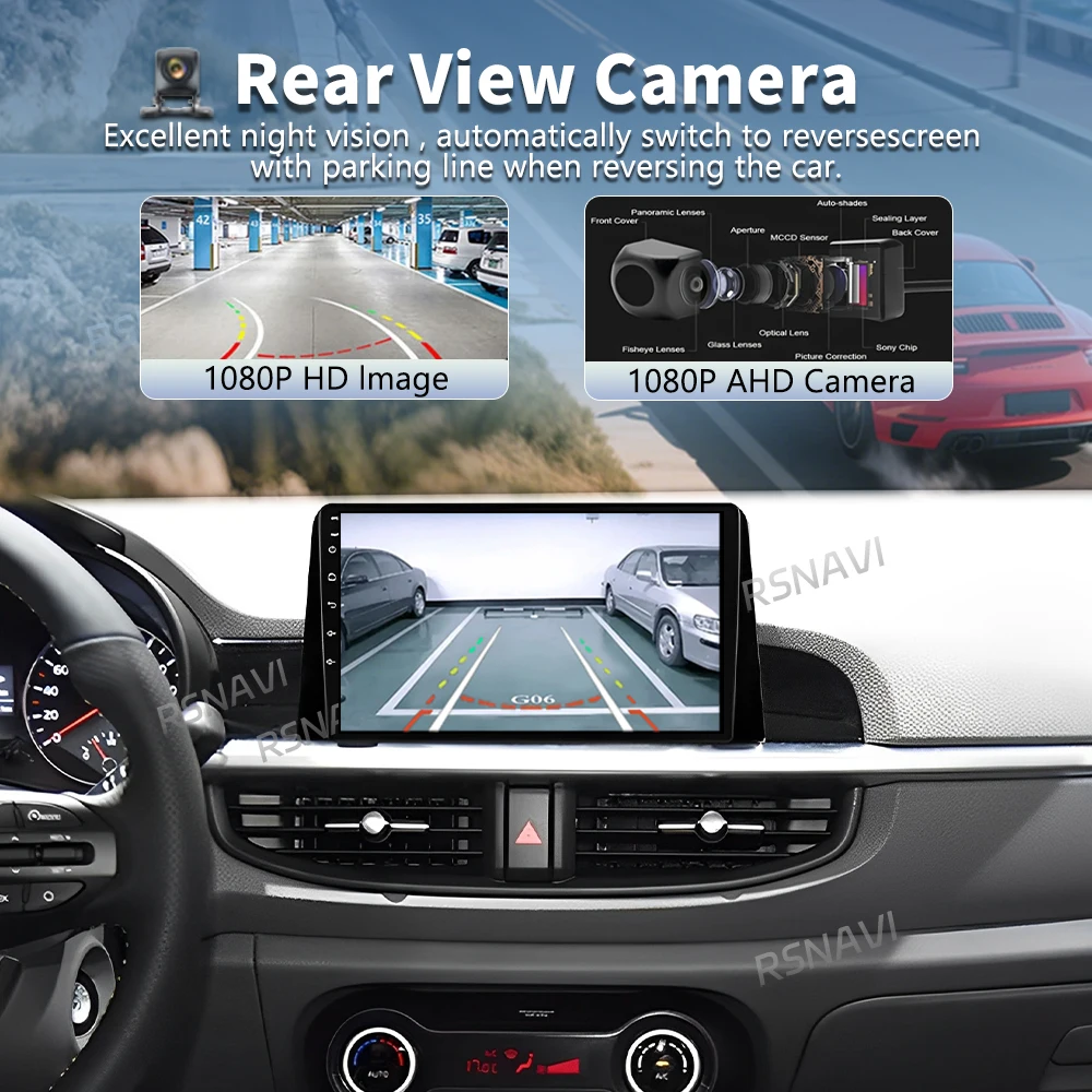 For Kia Morning 3 Picanto 2016 - 2020 2021 Multimedia Video Player Car Radio with Wireless Carplay Auto Snapdragon Android 16 view 3