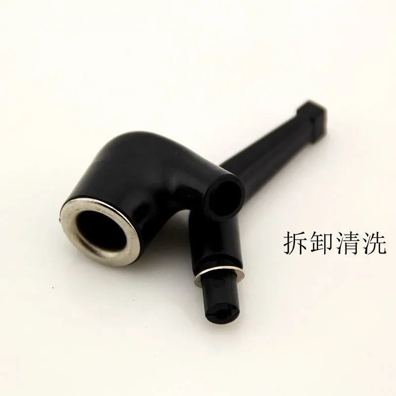 1pcs 228 Mini Pipe Creative Filter Cigarette Holder Urinary Portable Blue and White Pipe