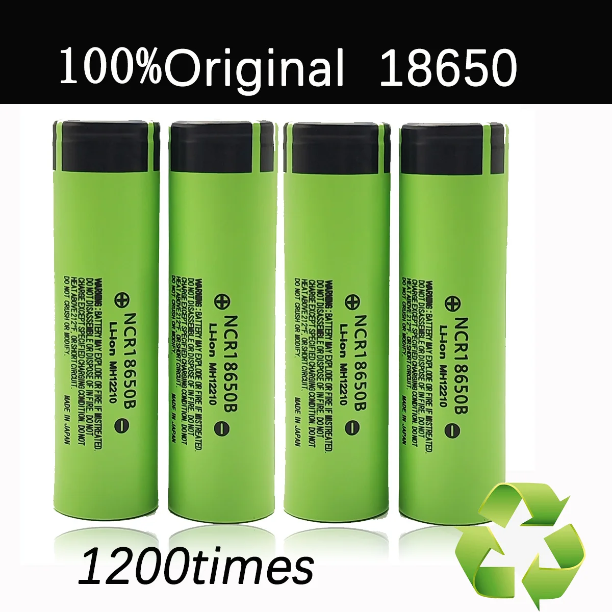 18650 Battery 3.7V 3000MAH High Capacity + USB Charger Included, Rechargeable Li-ion Battery for Flashlight Camera Toys