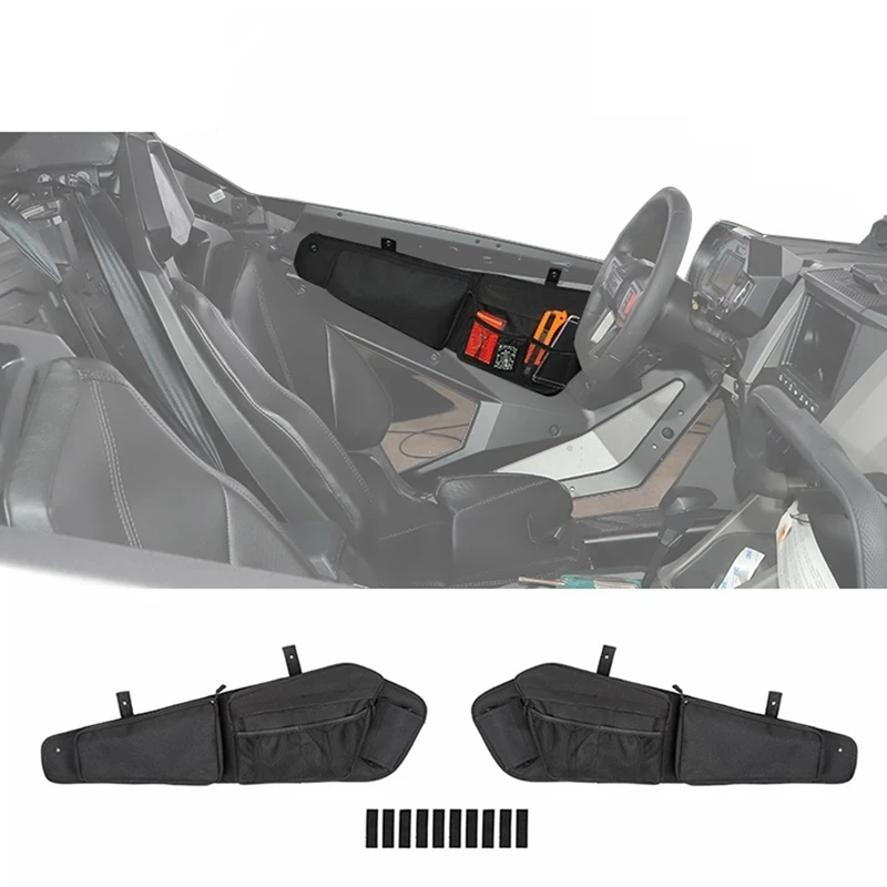 RZR PRO XP Door Bags, RZR Storage Bag With Wear Resistant Zippers For Polaris RZR PRO XP Ultimate 2021 2022 Accessories