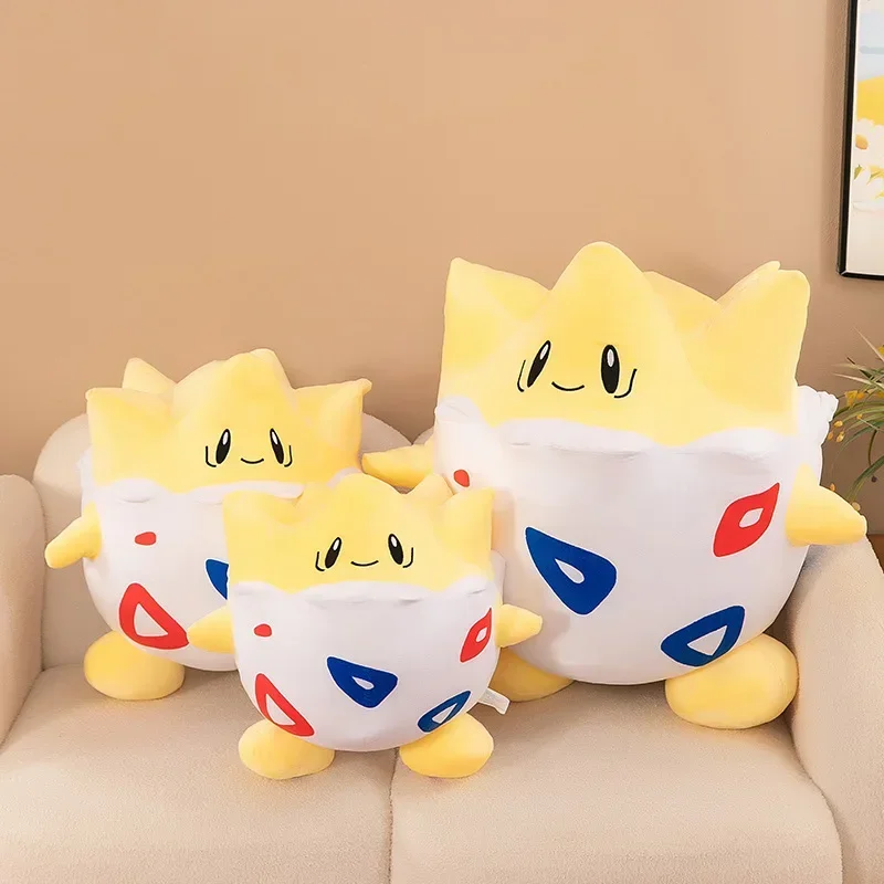 

25-60cm Kawaii Pokemon Togepi Plush Toys Japan Anime Cartoon Plush Doll Soft Stuffed Togepi Doll Birthday Gift for Kids Girls