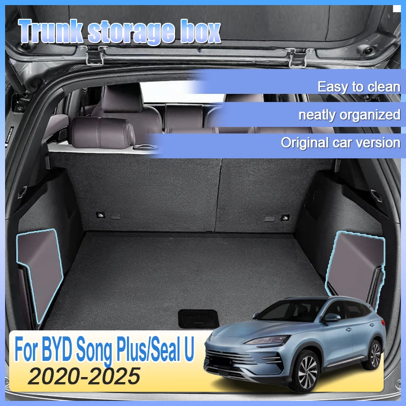 

Складной ящик для хранения в багажнике автомобиля BYD Song Plus Seal U 2020 2021 2022 2023 2024 2025, портативный многоцелевой органайзер