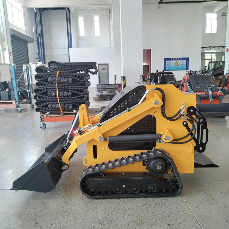 Multifunctional Tracked Skid Steer Loader Mini 500kg Skid Steer Loaders With Bucket Mixer Attachment Euro5 Epa Mini Loaders