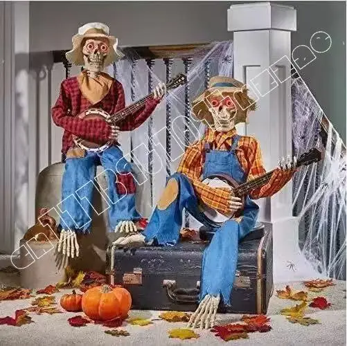 

Halloween Animated Banjo Skeletons