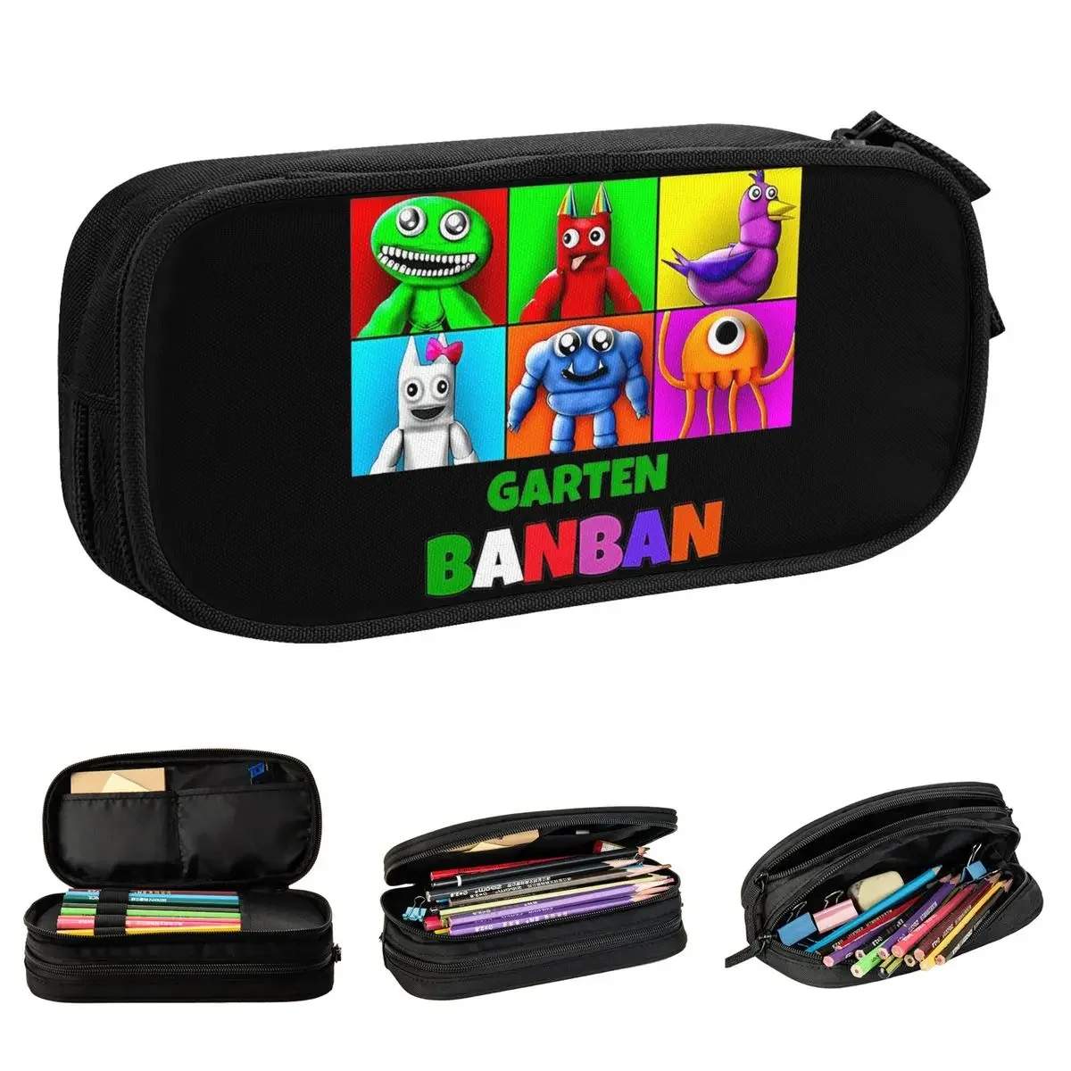 Fashion Game Garten Of Banban Pencil Cases Pencilcases Pen Holder for Student Big Capacity Bag Office Gift Stationery