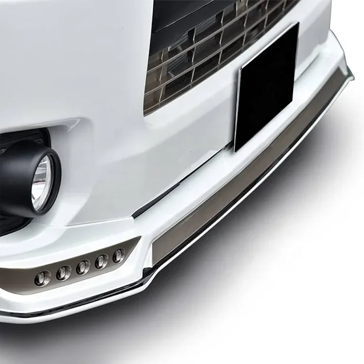 Chin LED Front Bumper Lip Kit for Hiace SUPER GL KDH200 2014-2018 Spare Auto Parts LED Rear Lip Bodykit Narrow Body Wide Body