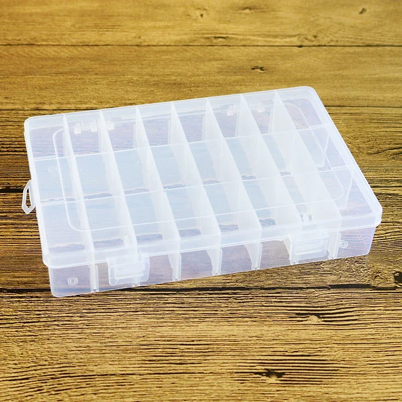 10/15/24 Grids Compartments Plastic Box Jewelry Bead Storage Container DIY Organizer Beads Bracelet Jewelry Boxes Tool Parts Box