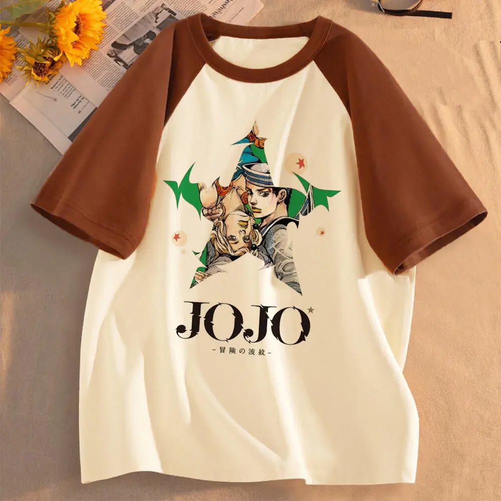 Jojo Bizarre Adventure Steel Ball Run girl anime aesthetic Classic Trendy t-shirt Retro graphic Digital Pop Culture Colorful view 4