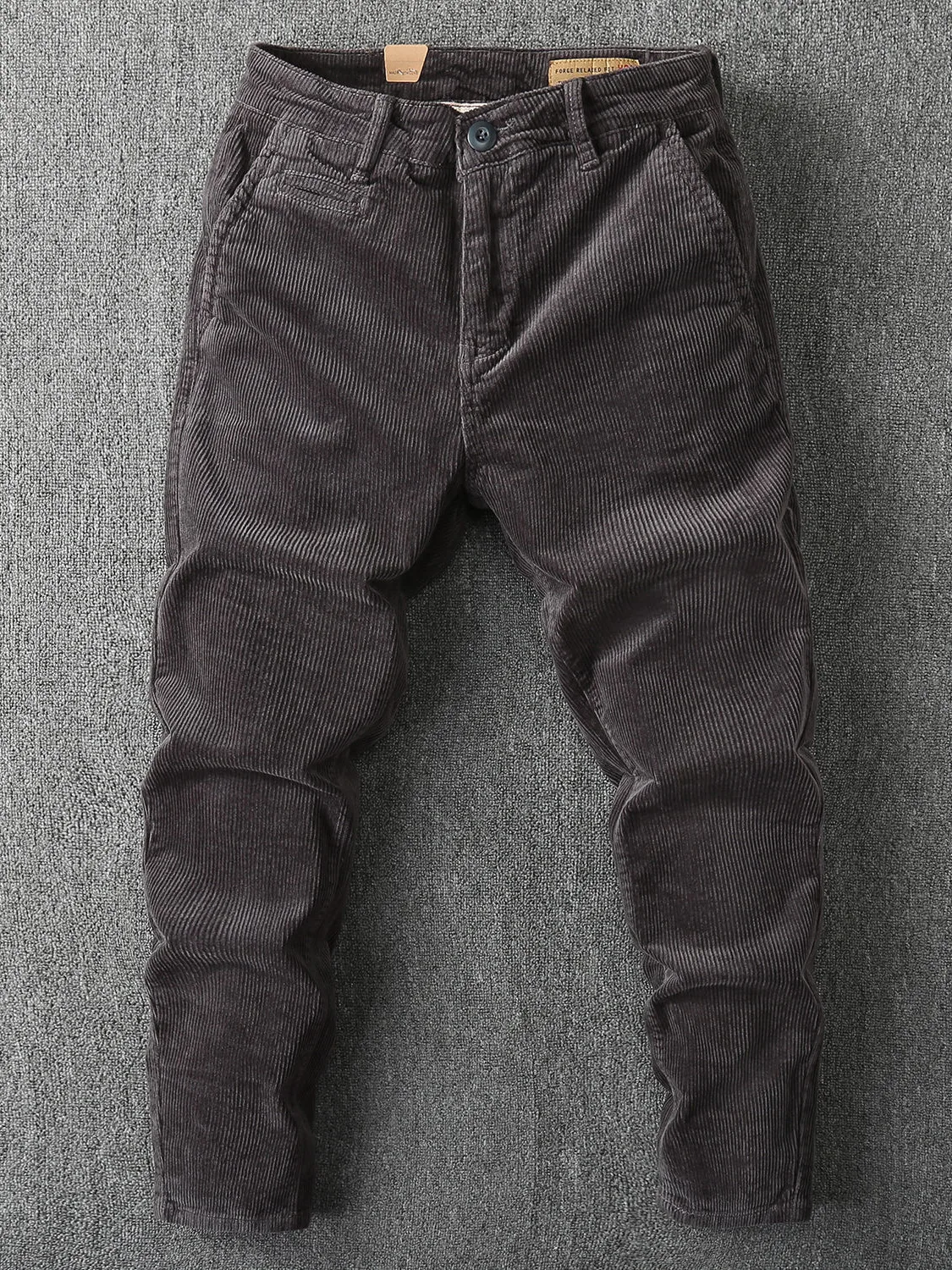 

Retro American Sle Corduroy Pants Men's Straight Leg Casual Workwear Trousers Autumn Winter Thiened Corduroy Men's Pants