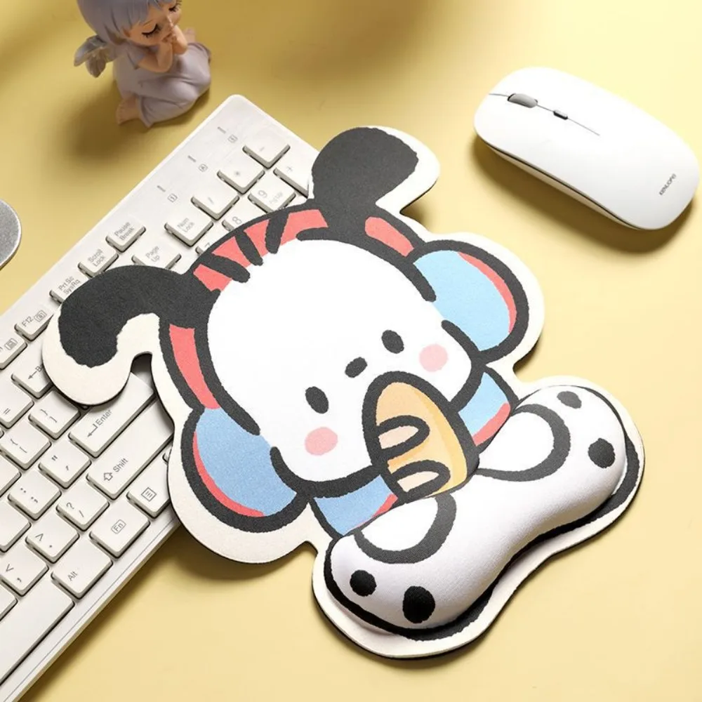 

New Cartoon Cute Sanrio Pacha Dog Wrist Mouse Pad Non-slip Memory Cotton Office Laptop Keyboard Hand Rest Accessories Toys