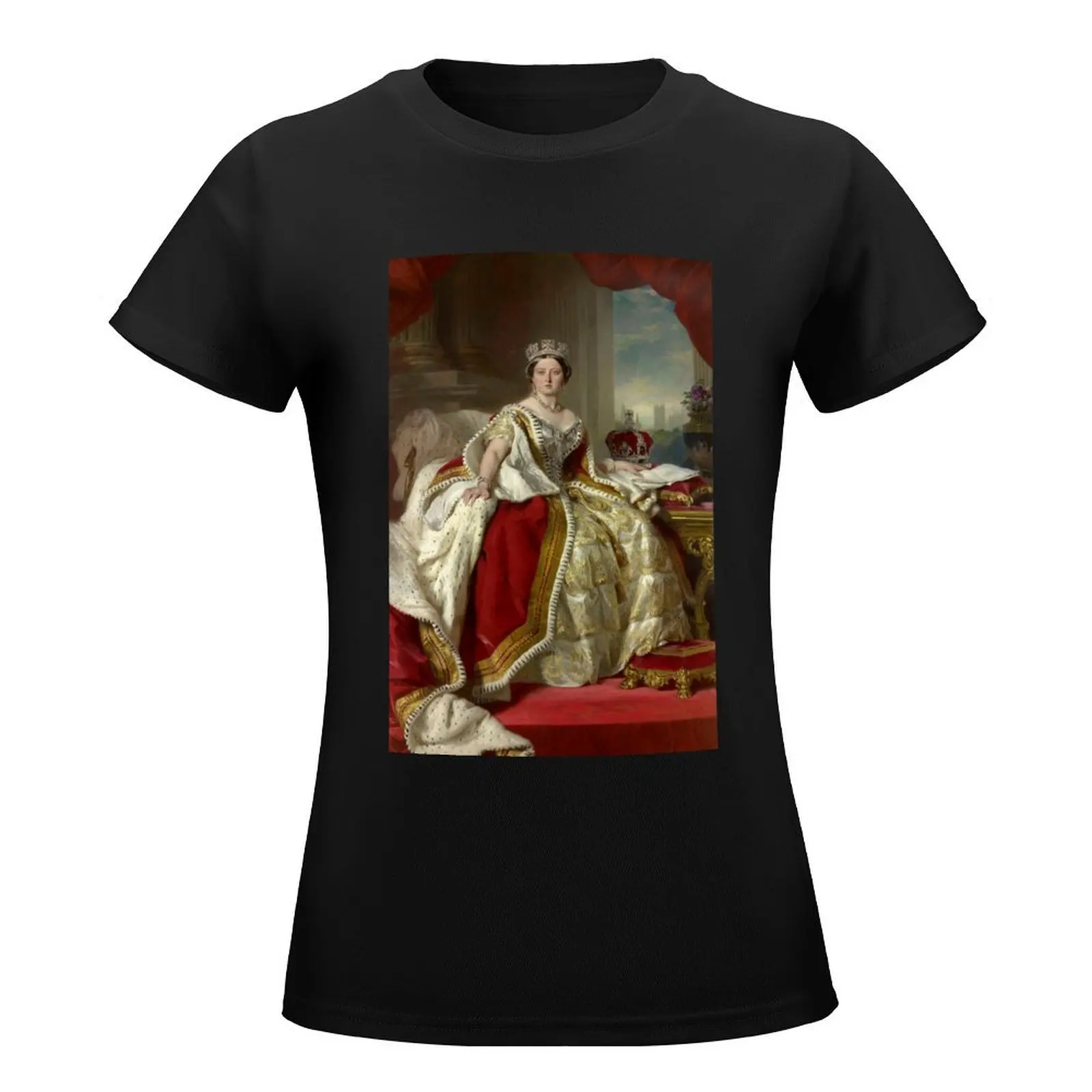 Queen Victoria , Winterhalter 1859 T-Shirt plus size tops korean fashion white t-shirt dress for Women sexy