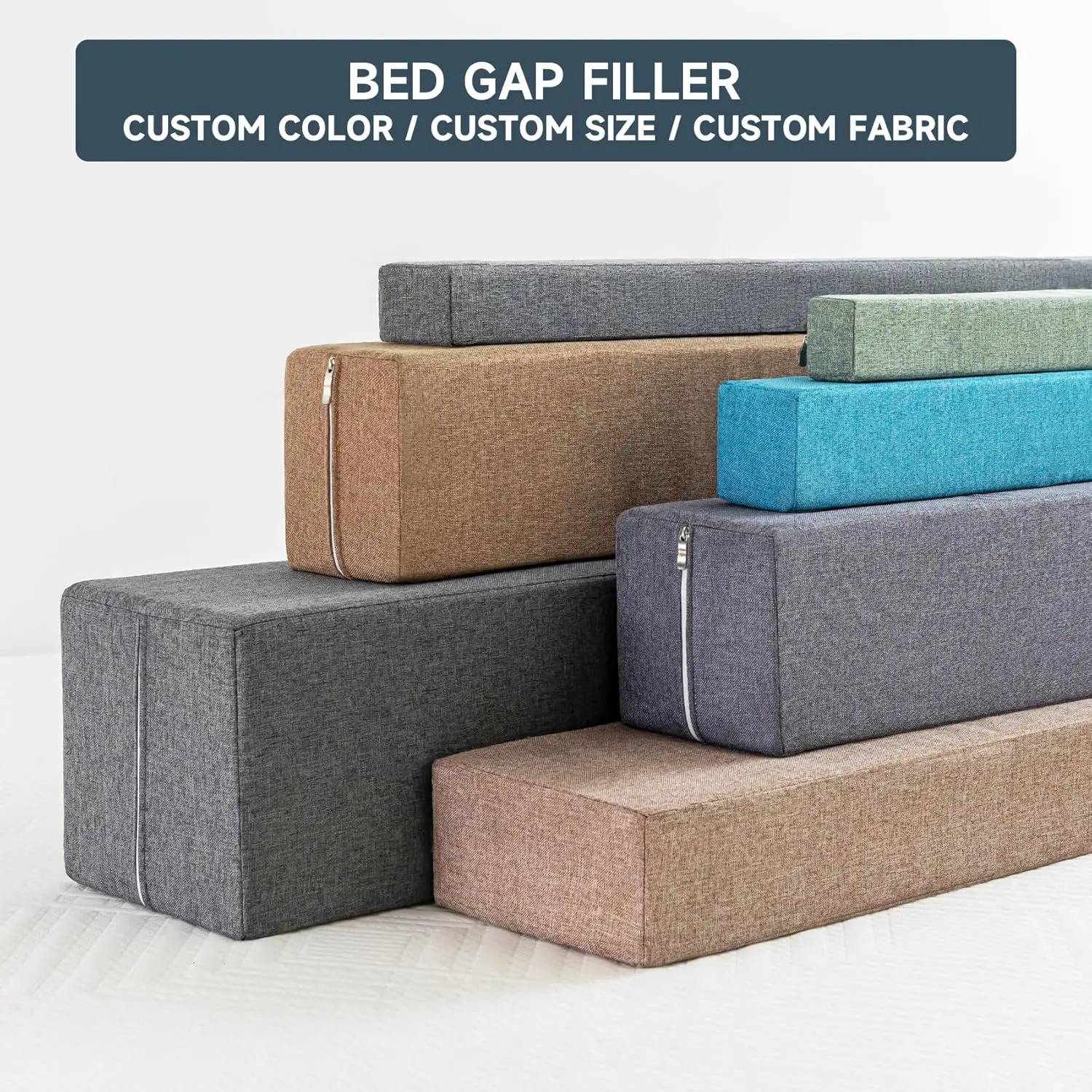 Relleno de huecos para colchón personalizado, extensor de cama, almohada para cabecero, cojín para cerrar el hueco entre el cabecero y la pared, cojín para sofá