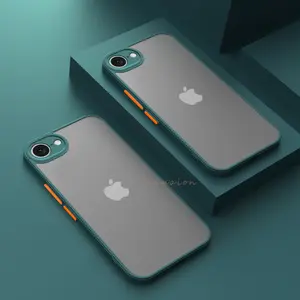 Bilashmart Fashion Color Blocking 16E Case iPhone 16e SE4 2025 Hard PC Armor Matte Shockproof Camera Protector Funda Bumper Cases Cover