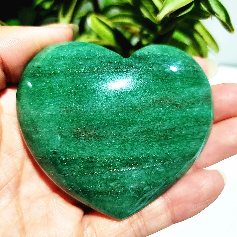 

Natural Green Strawberry Stone The Heart Gemstones Plaything Witchcraft Reiki Chakra Healing Crystals Room Home Decoration