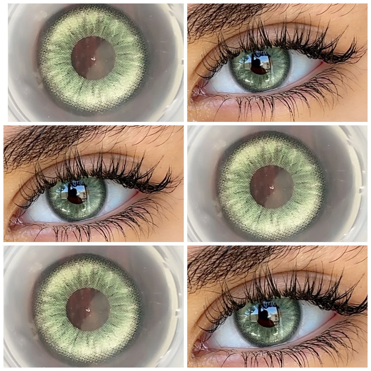 VISUASHOW 14.20mm Natural Circle Colored Contact Lenses,  Vision Correction Diopters, for Women Daily Beauty & Cosmetic Makeup