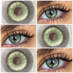 VISUASHOW 14.20mm Natural Circle Colored Contact Lenses,  Vision Correction Diopters, for Women Daily Beauty & Cosmetic Makeup