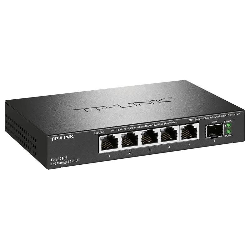 TL-LINK  TL-SE2106 5 Ports 2.5G and 1 Ports 10Gbps(SFP+) Cloud Management Ethernet Switch SH1005 upgrade