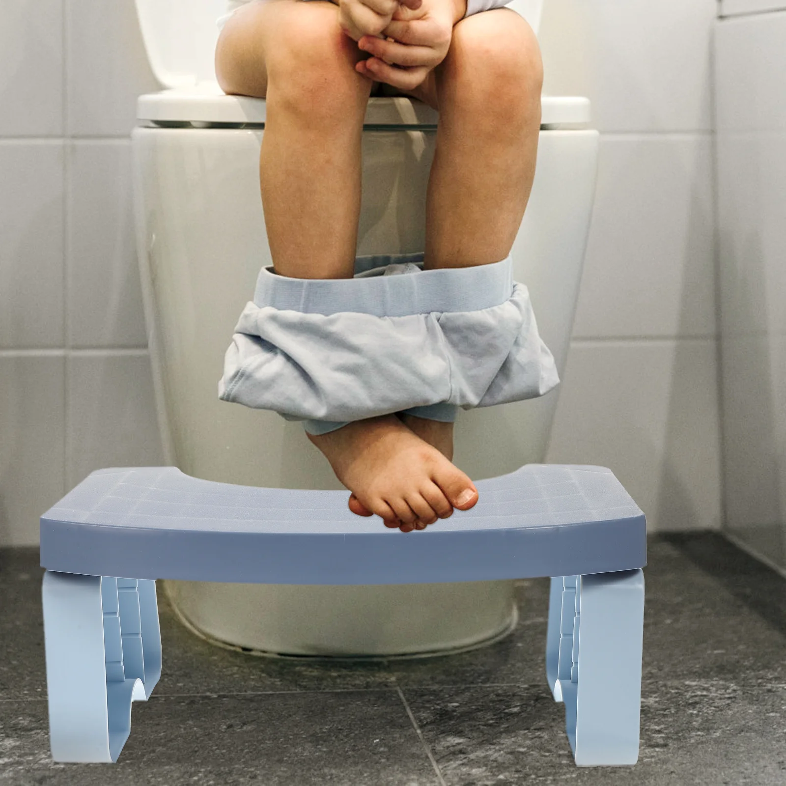 Banqueta sanitária para crianças e adultos, antiderrapante, banco para banheiro, uso doméstico, plástico grosso, suporte para treinamento, estável