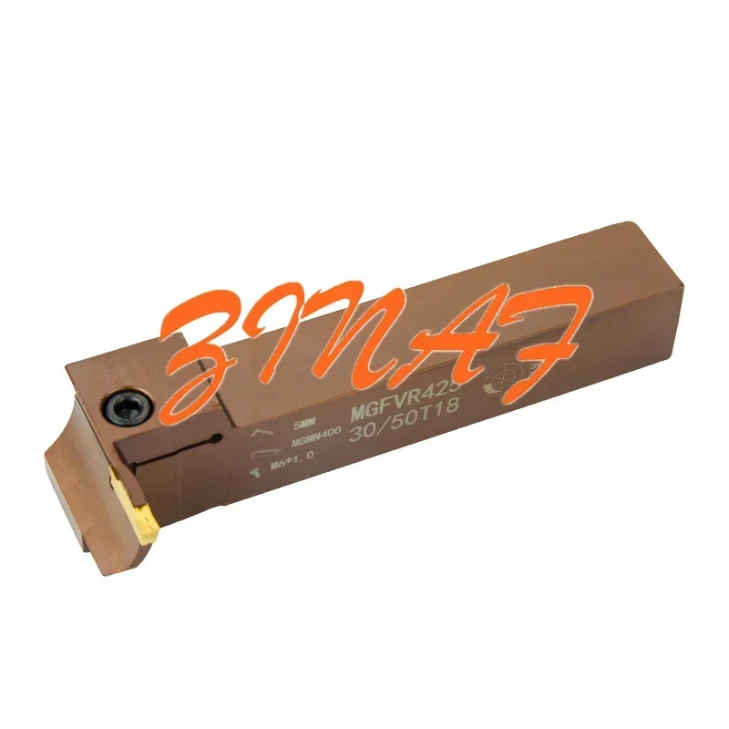 قاطع حز الوجه MGFVR على شكل 7 ، MGFVR420R ، MGFVR425R ، MGGN400 ، مجموعة أدوات إدراج الكربيد ، فولاذ زنبركي