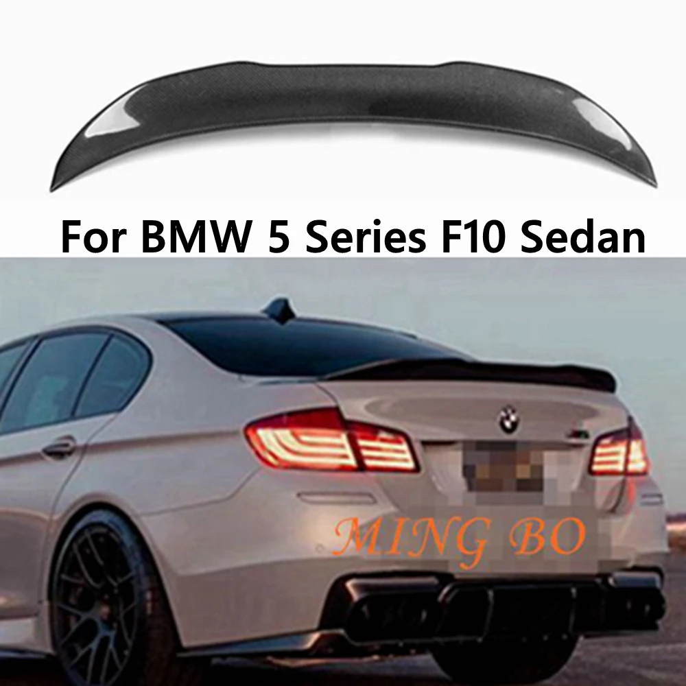 For  BMW 5 Series F10 F18/F10 M5 Sedan  Carbon fiber Forged carbon Rear Spoiler Trunk wing 2009-2017