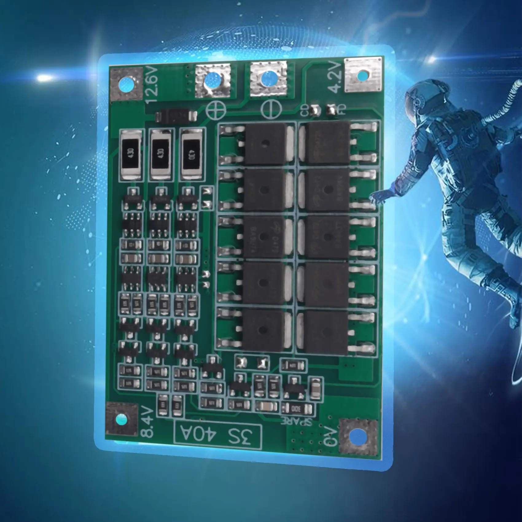 3S 40a Voor Schroevendraaier 12V Li-Ion 18650 Bms Pcm Accu Bescherming Board Bms Pcm Met Balans Liion Batterij Cell Pack Module