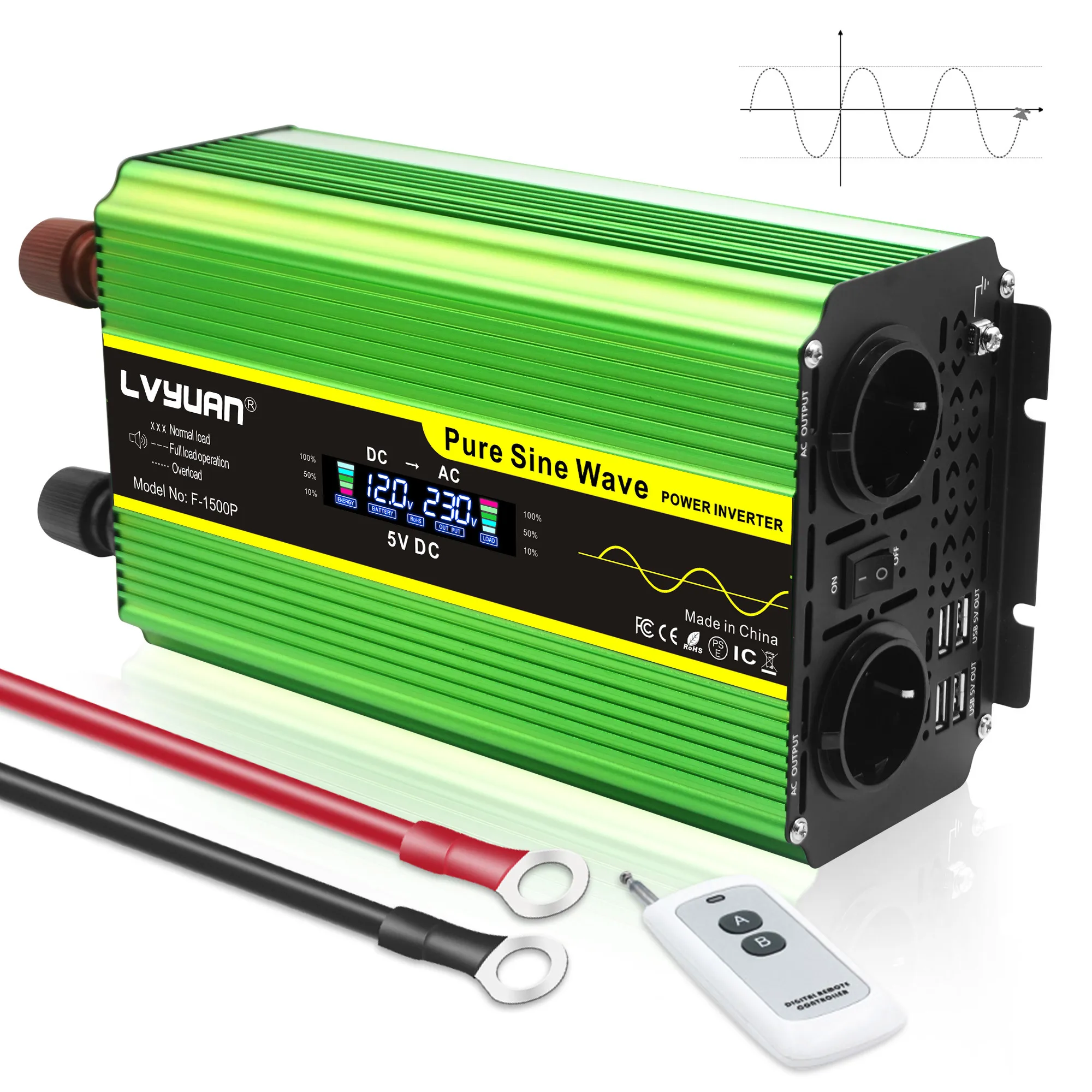 LVYUAN Saf Sinüs Dalgası İnver - Pure Sine Wave Inverter incelemesi ve fiyatı