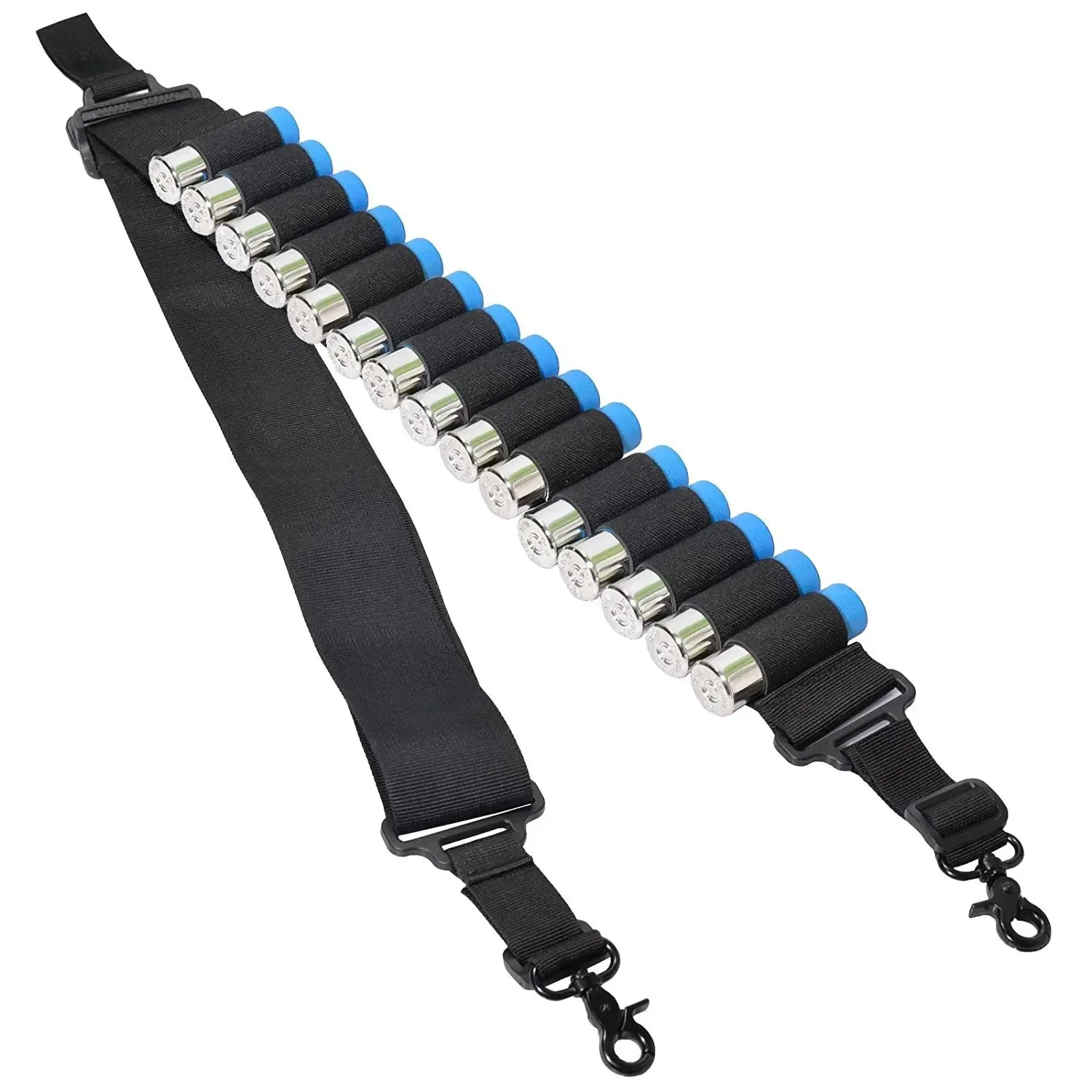15 Rounds Ammo Shell Belt Rifle 12 Gauge Pouch 2 Point Sling Holster Shoulder Strap Hunting Blet Accessories