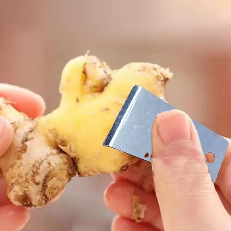 

Potato Peeler 2 Pieces Stainless Steel Ginger Peeler Heavy Duty Peeling Tools Non-slip Grip Ergonomic Kitchen Gadgets For Quick