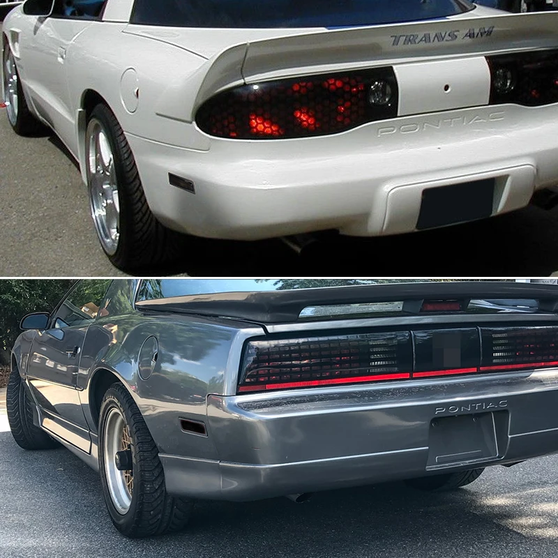 Car Rear Bumper Side Marker Turn Signal Light Cover Housings For 1982-1992 Pontiac Firebird Fender Flare Lights, No Bulb/Socket